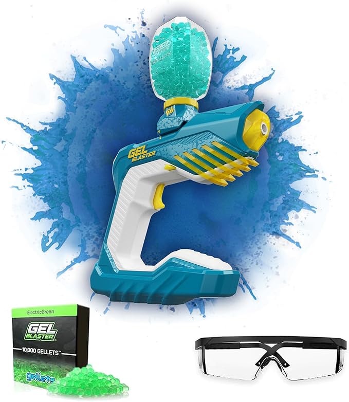 The Original Gel Blaster Piranha - Waterproof Splat Ball Gun Gel Blasters with Water Based Beads - Extended 100+ Foot Range - Automatic Blaster for Outdoor Games & Pool Toys - Ages 14+